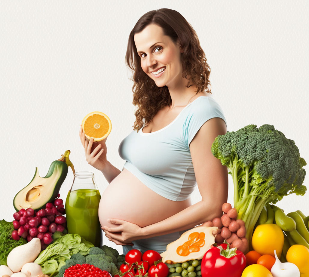 Zdrowe jedzenie w ciąży - warzywa, owoce