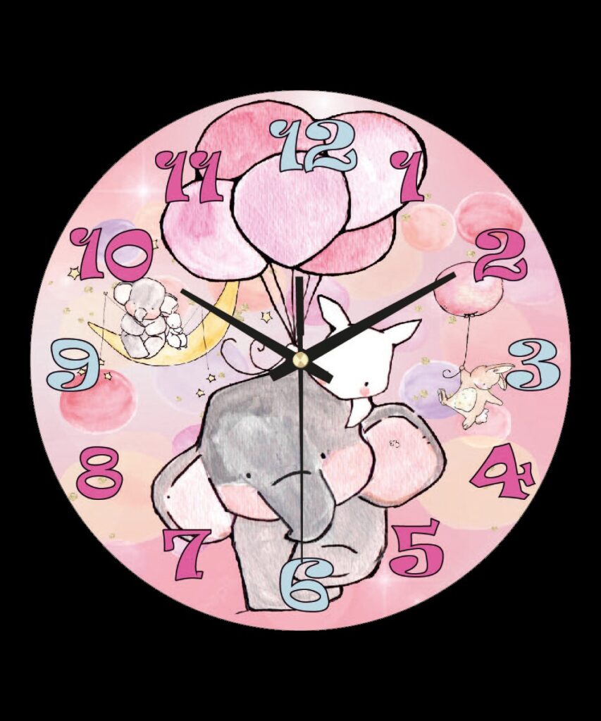 Zegar przedstawiający zwierzęta